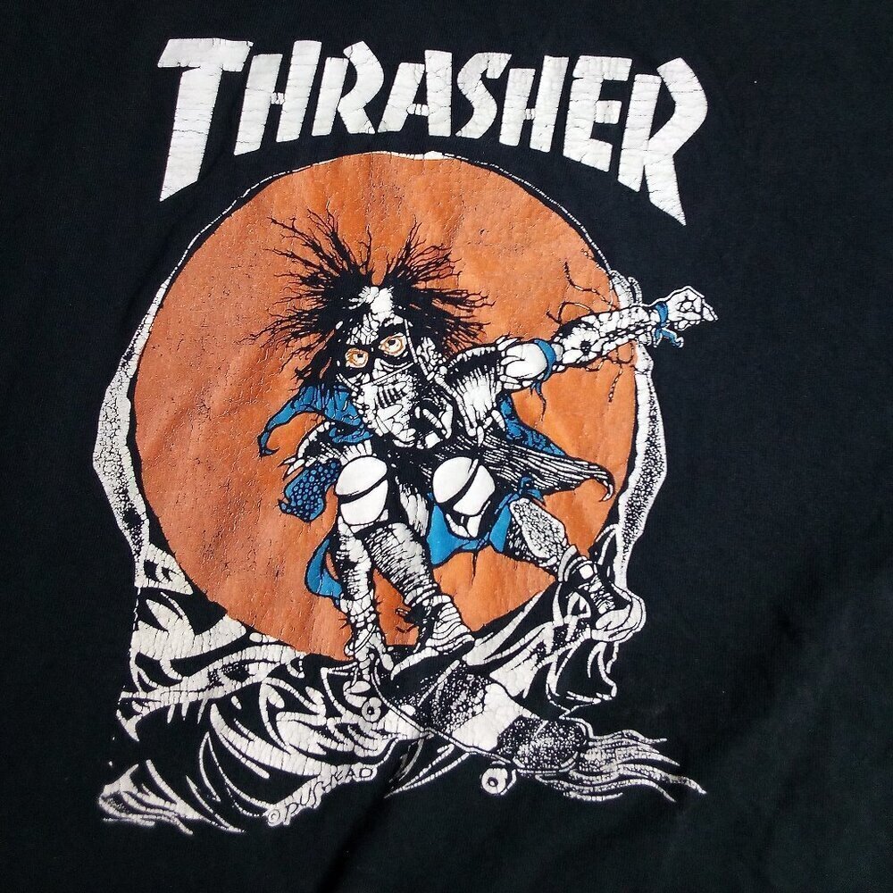 Thrasher Magazine Skate Outlaw Pushead T-Shirt